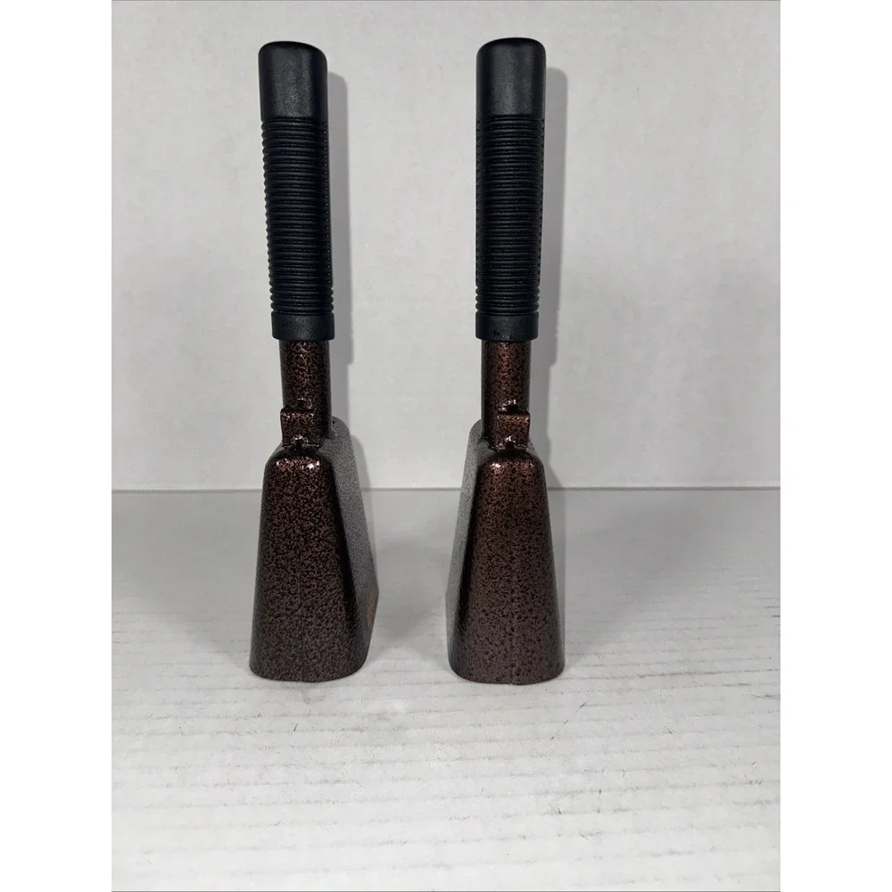(2)‎ 10 Inch Steel Cowbells with Handle Cheering Bell for Sports Events LOUD